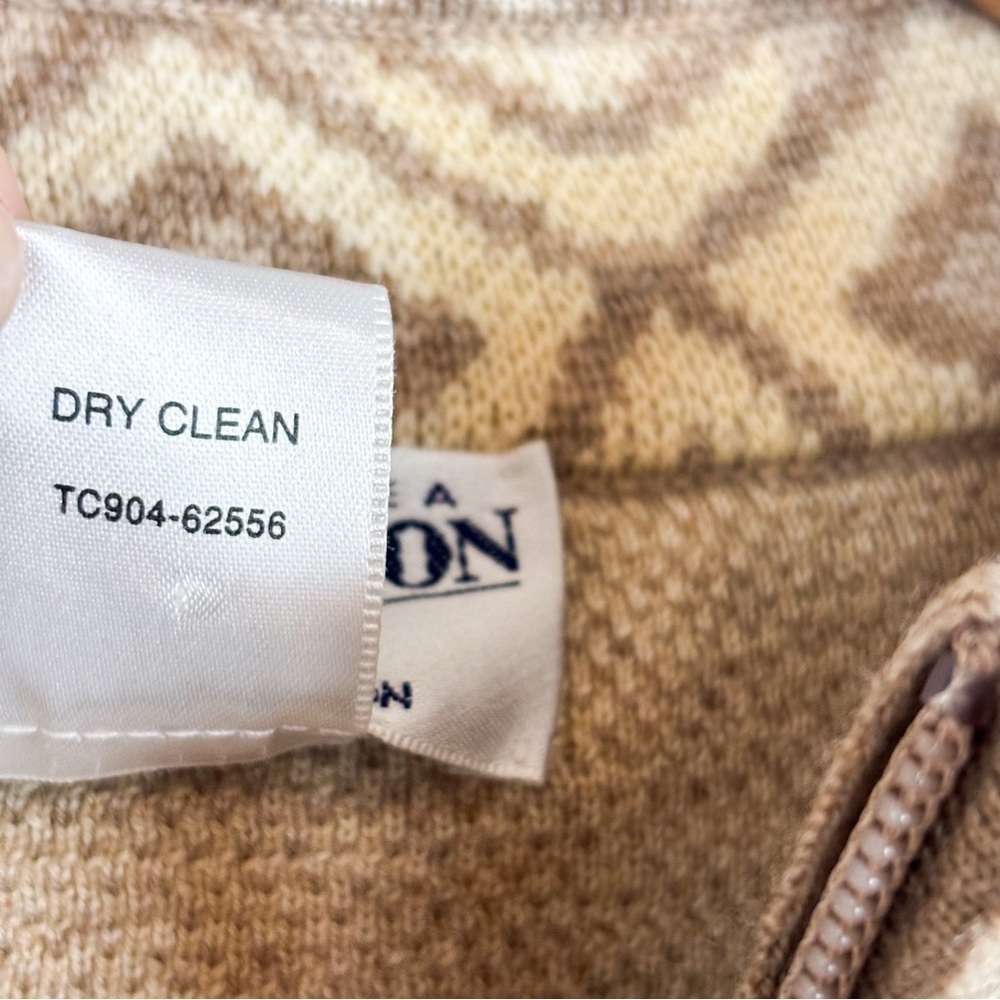Pendleton Women’s 100% Merino Wool Zip Up Cardigan Sz L - Picture 6 of 6